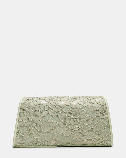 AVANT Bag Pistachio French Binding Trapezoid Crossbody Clutch Handbag | Steve Madden Premium