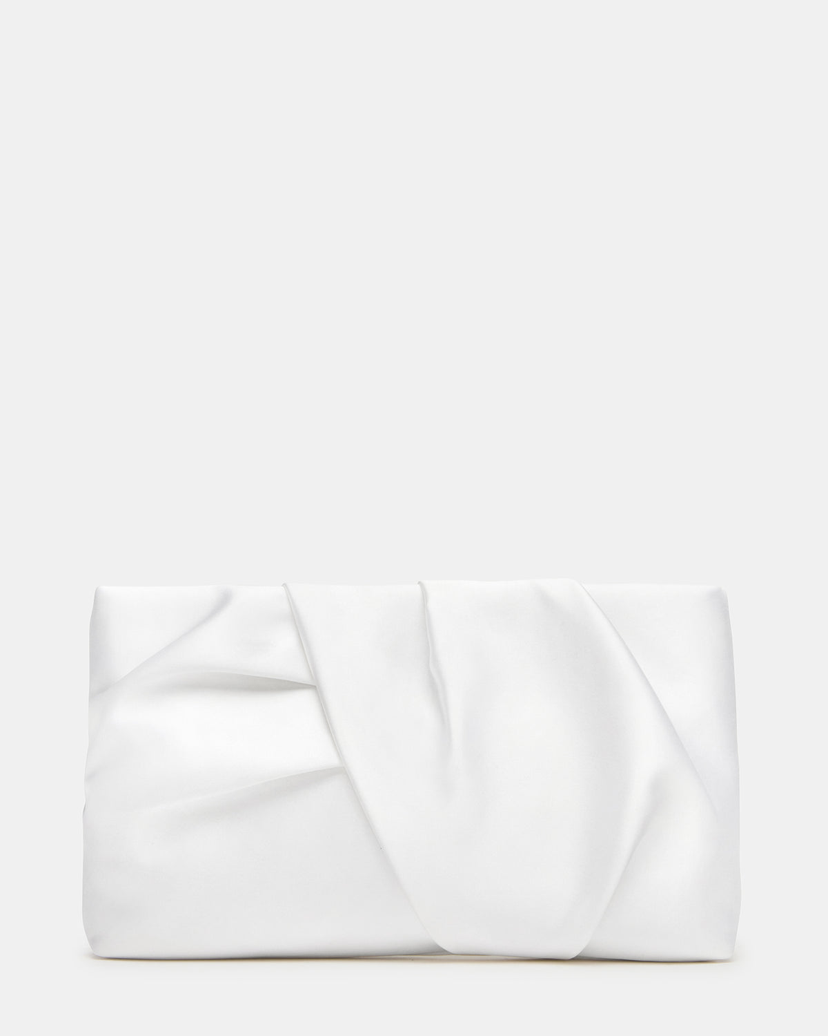 LILIA Bag White Elongated Pleated Crossbody Clutch Handbag | Steve Madden Value