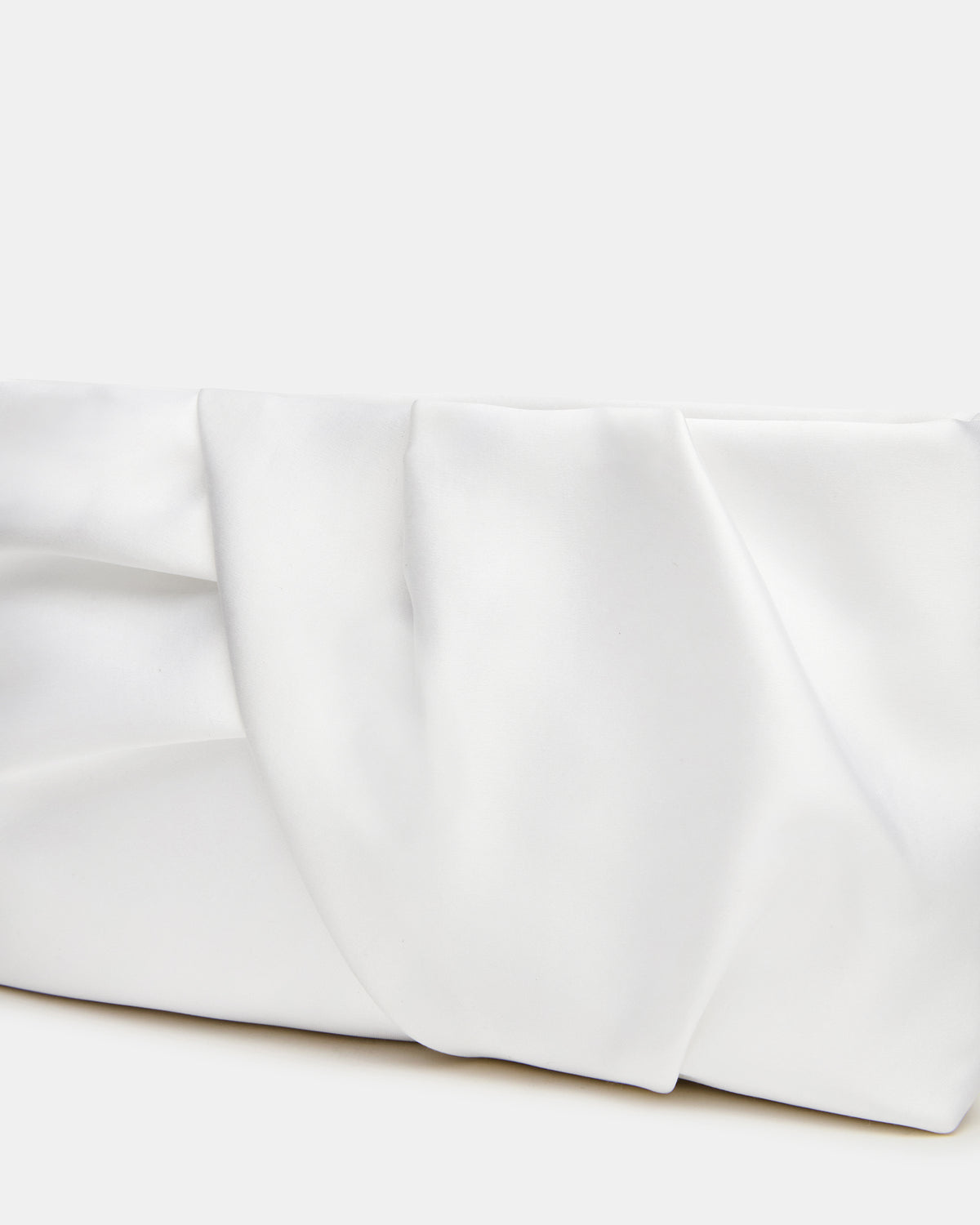 LILIA Bag White Elongated Pleated Crossbody Clutch Handbag | Steve Madden Value