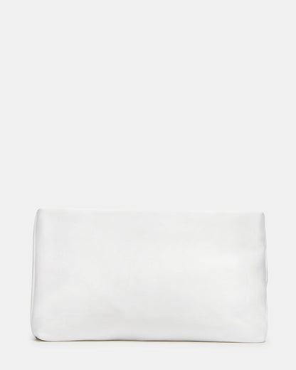 LILIA Bag White Elongated Pleated Crossbody Clutch Handbag | Steve Madden Value