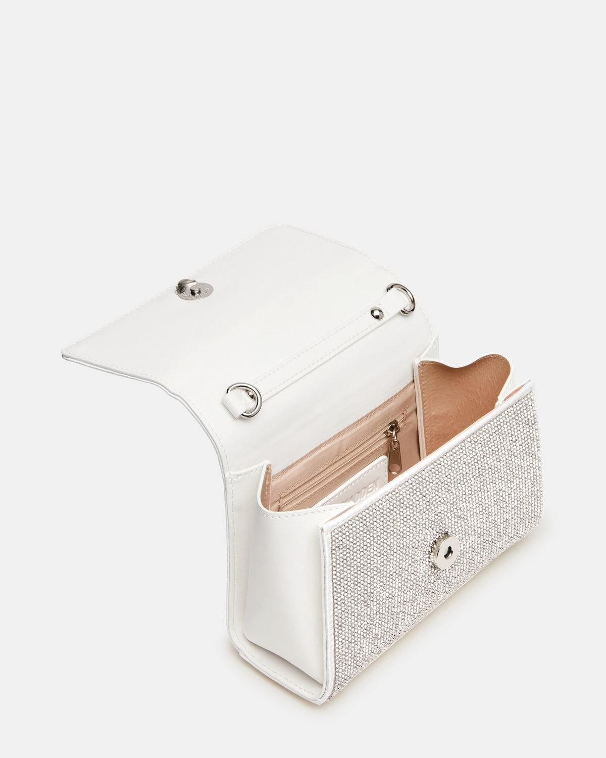 EVELINA Bag Rhinestones Angular Rhinestone Embellished Crossbody Mini Clutch Handbag | Steve Madden Popular