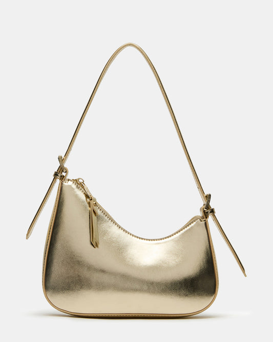 SMITH Bag Gold Asymmetric Shoulder Handbag | Steve Madden Customer Favorite