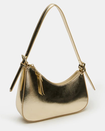 SMITH Bag Gold Asymmetric Shoulder Handbag | Steve Madden Customer Favorite