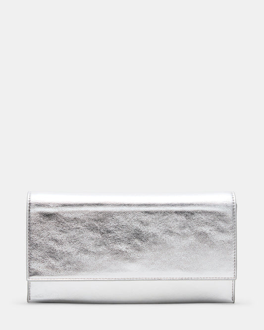 JULIANA Bag Silver Women's Crossbody Clutch Handbag | Steve Madden Trending