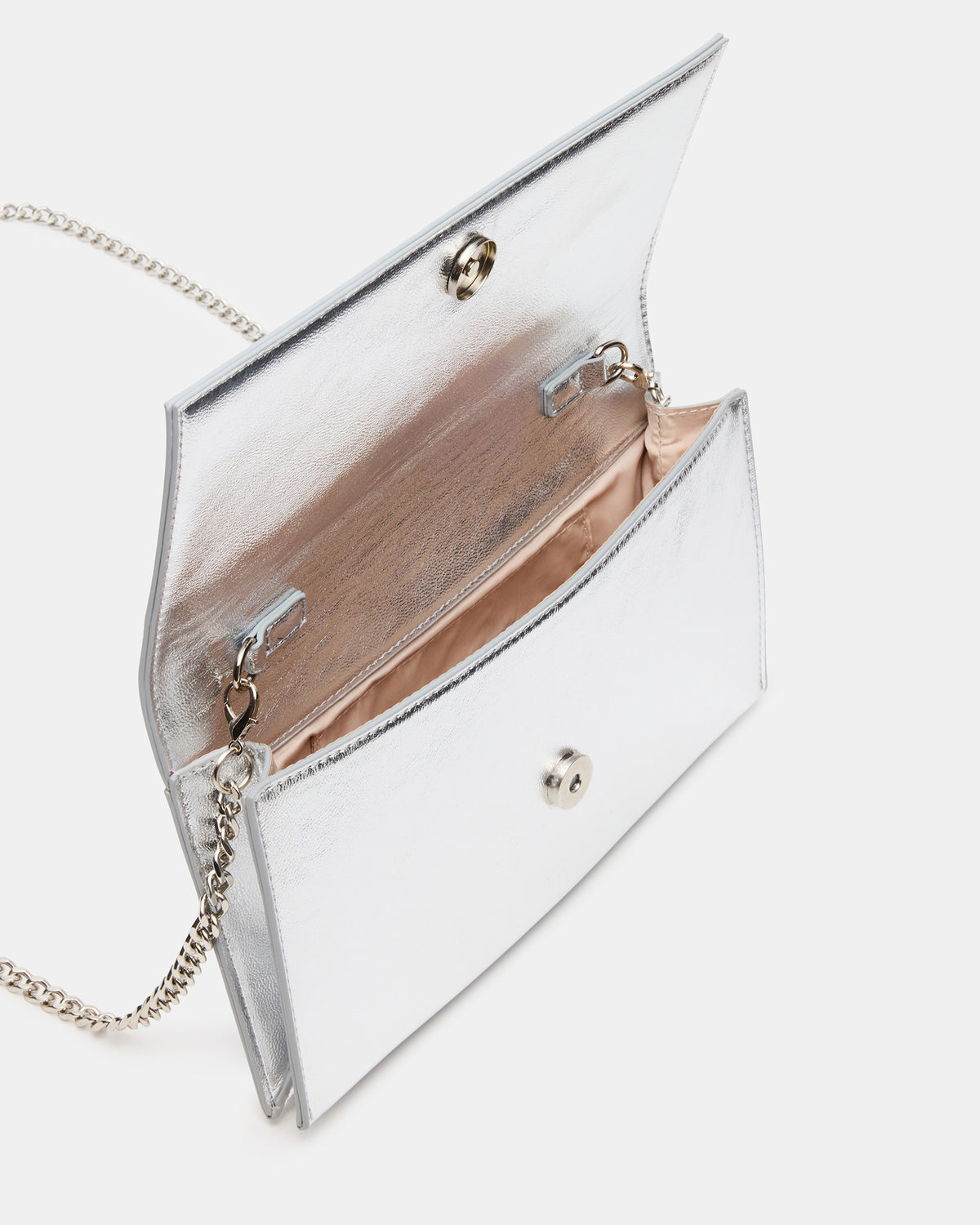 JULIANA Bag Silver Women's Crossbody Clutch Handbag | Steve Madden Trending