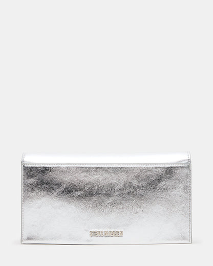JULIANA Bag Silver Women's Crossbody Clutch Handbag | Steve Madden Trending