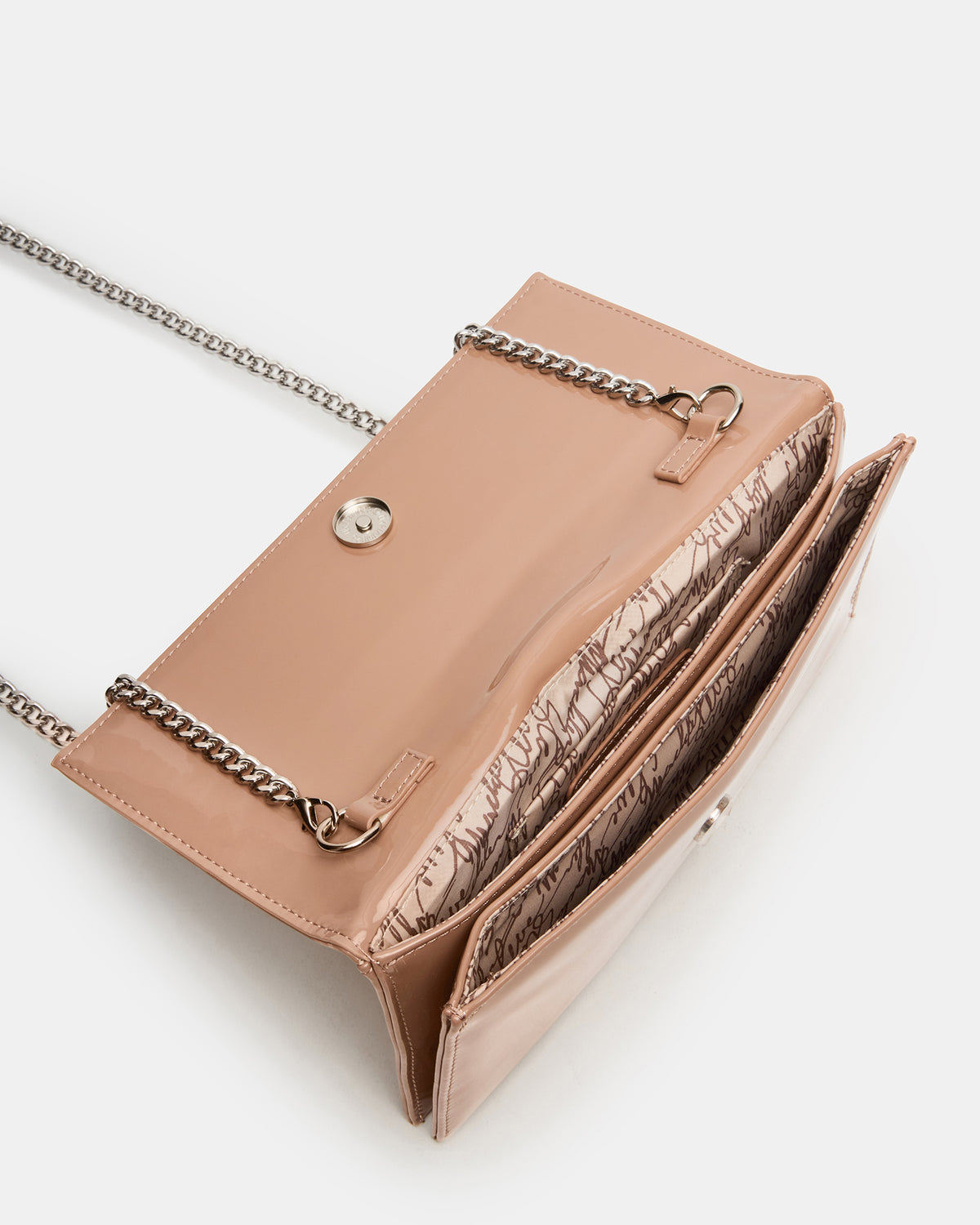 JULIANA Bag Blush Patent Crossbody Clutch Handbag | Steve Madden Trending