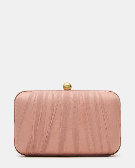ELEGANT Bag Mocha Soft Frame Metal Mesh Crossbody Clutch Handbag | Steve Madden Essential