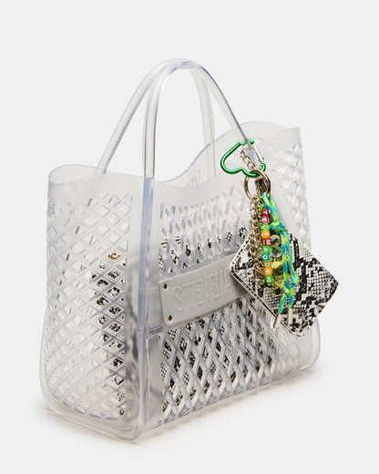 SUMMER Bag Clear Caged Jelly Top-Handle Tote Handbag | Steve Madden Trusted