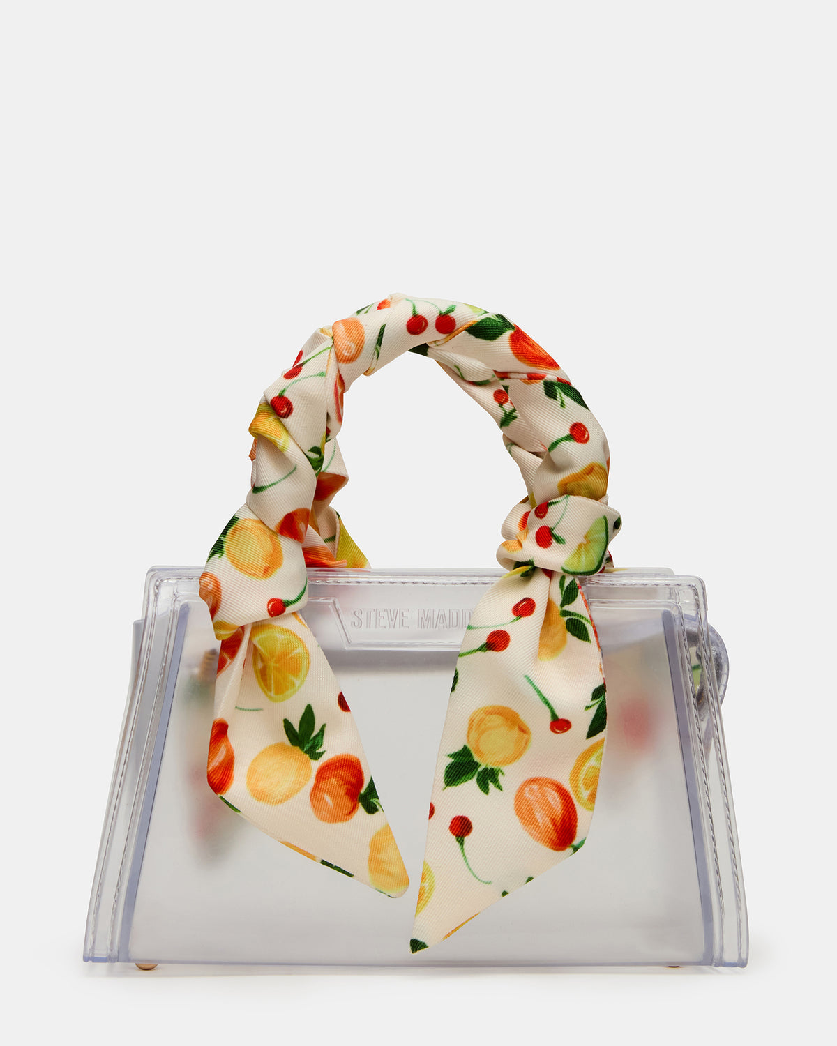PEACH Jelly Bag Clear Mini Crossbody Top-Handle Handbag | Steve Madden Hot Sale