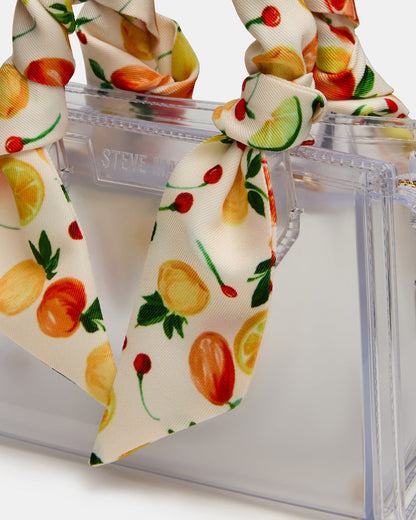 PEACH Jelly Bag Clear Mini Crossbody Top-Handle Handbag | Steve Madden Hot Sale
