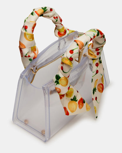 PEACH Jelly Bag Clear Mini Crossbody Top-Handle Handbag | Steve Madden Hot Sale
