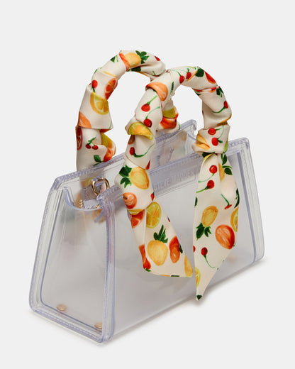 PEACH Jelly Bag Clear Mini Crossbody Top-Handle Handbag | Steve Madden Hot Sale