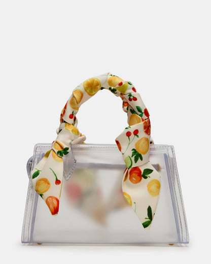 PEACH Jelly Bag Clear Mini Crossbody Top-Handle Handbag | Steve Madden Hot Sale