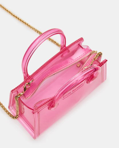 PEACH Jelly Bag Pink Mini Crossbody Top-Handle Handbag | Steve Madden Value