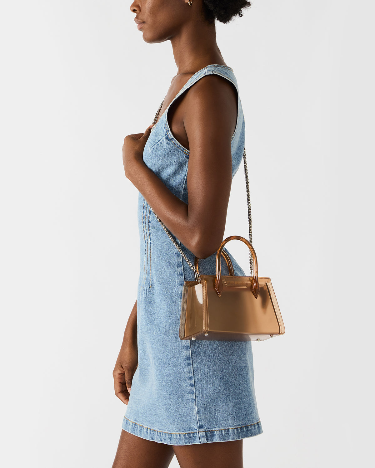 PEACH Jelly Bag Tan Mini Crossbody Top-Handle Handbag | Steve Madden Latest