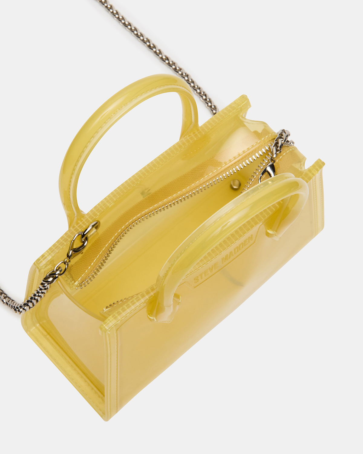 PEACH Jelly Bag Yellow Mini Crossbody Top-Handle Handbag | Steve Madden New