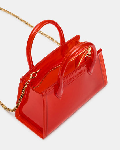 PEACH Jelly Bag Red Mini Crossbody Top-Handle Handbag | Steve Madden Trusted