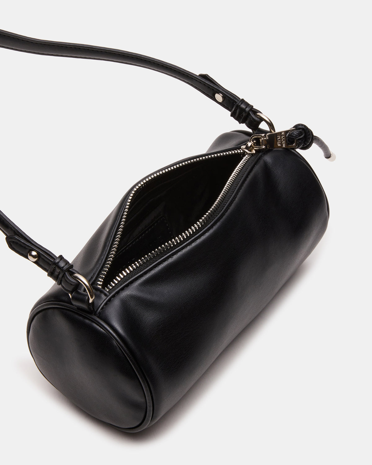 PRIYA Bag Black Mini Barrel Shoulder Handbag | Steve Madden Top Pick