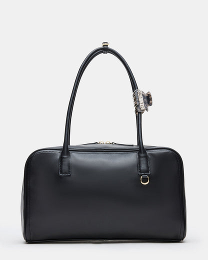 CANDICE Bag Black Shoulder Strap Box Satchel Handbag | Steve Madden Trending