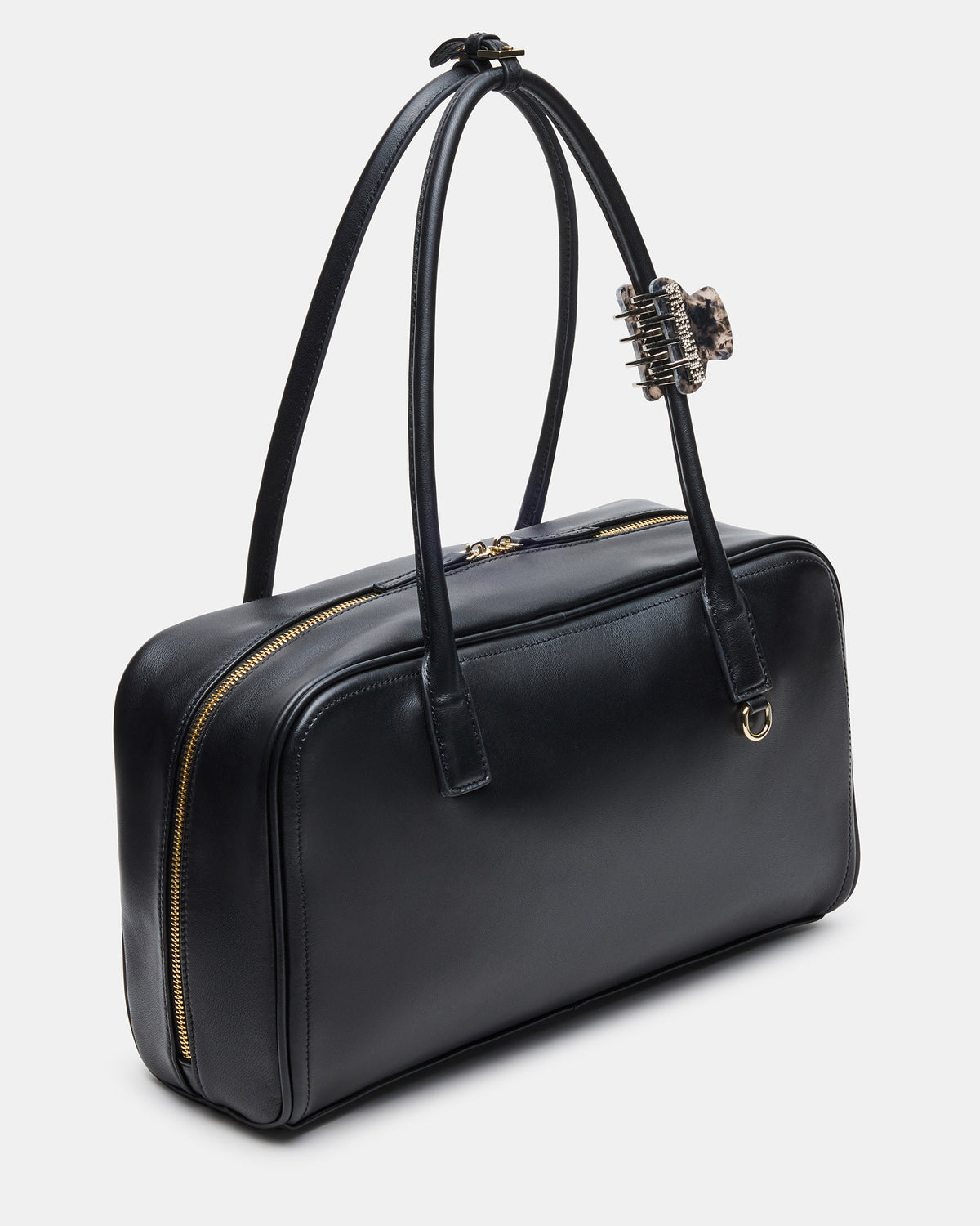 CANDICE Bag Black Shoulder Strap Box Satchel Handbag | Steve Madden Trending