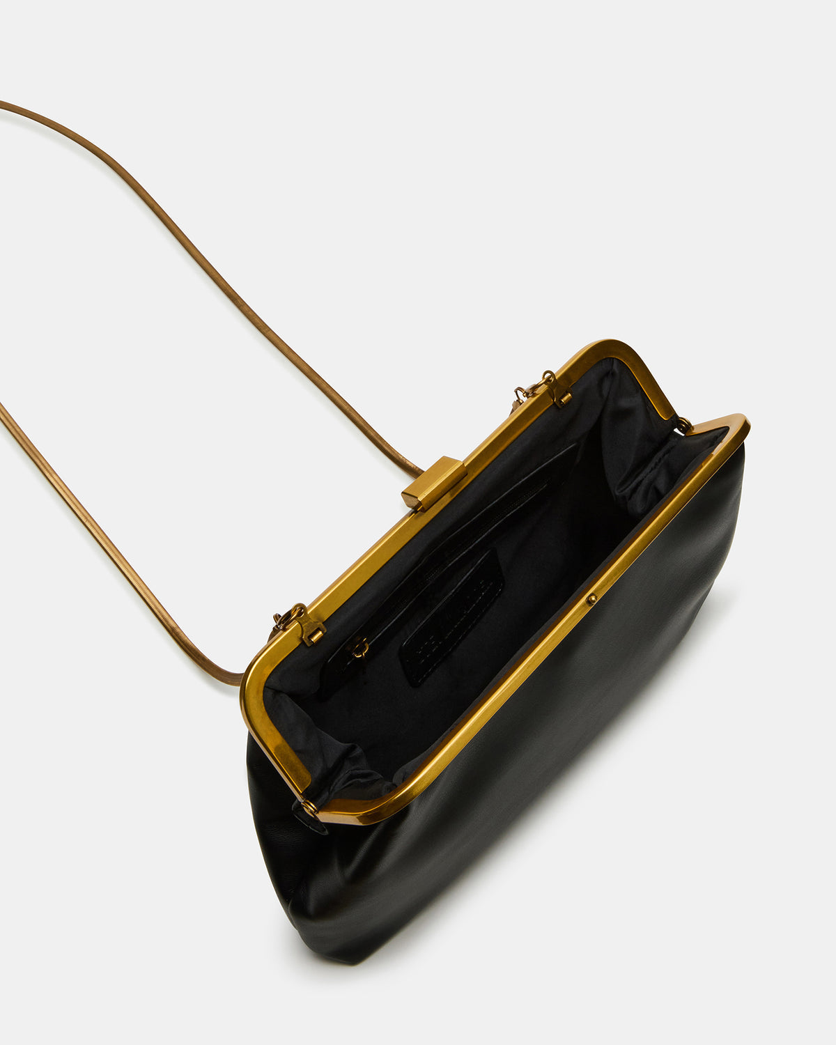 KISSES Bag Black Chain Strap Crossbody Clutch Handbag | Steve Madden Quality
