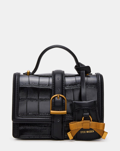 CLARK Bag Black Structured Top-Handle Mini Handbag | Steve Madden Recommended