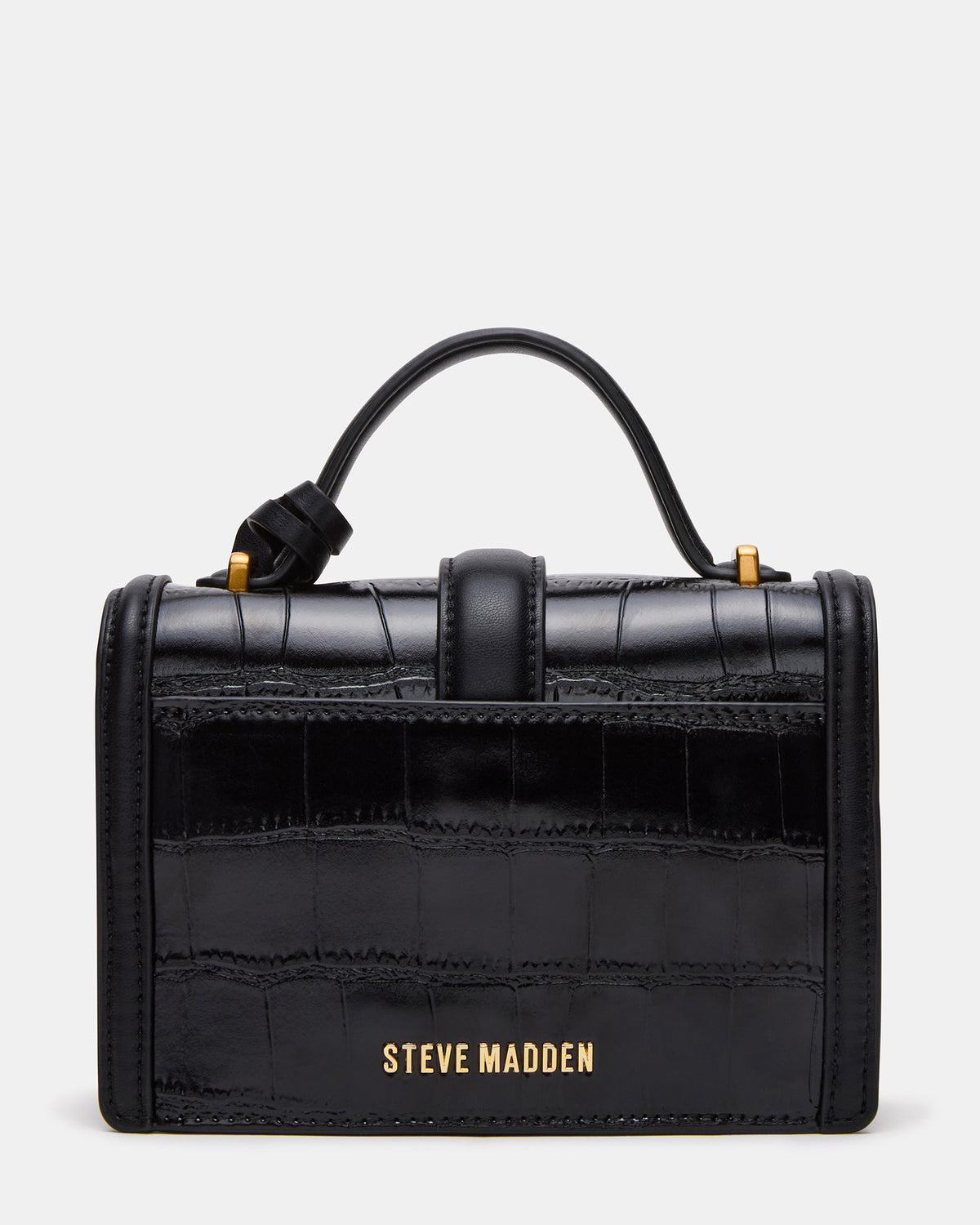 CLARK Bag Black Structured Top-Handle Mini Handbag | Steve Madden Recommended