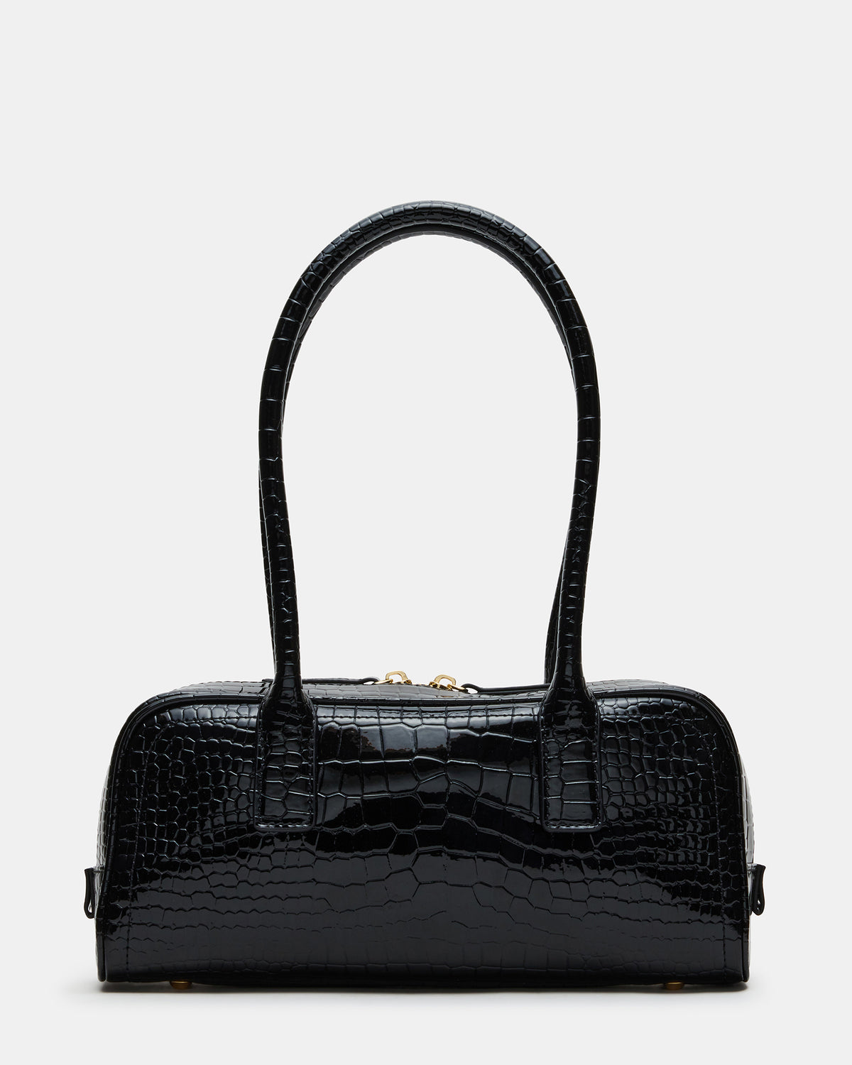 ANISE Bag Black Crocodile Elongated Shoulder Strap Handbag | Steve Madden Smart Buy