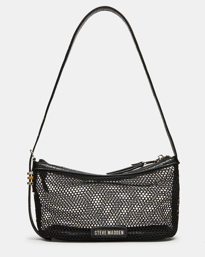 VIXEN Bag Black Shoulder Strap Mesh Structured Bottom Women's Handbag | Steve Madden Latest
