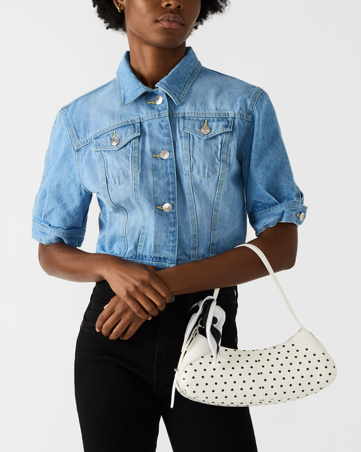 ROXEY Bag Dots Crescent-Shaped Top-Zipper Shoulder Strap Handbag | Steve Madden Discount