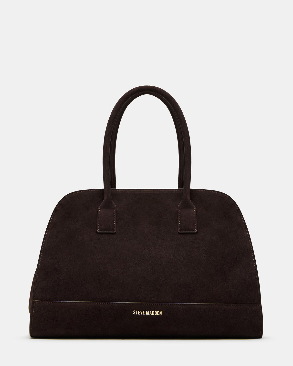HEIDEE Bag Brown Suede | Women's Shoulder Strap Tote Handbag | Steve Madden Trusted
