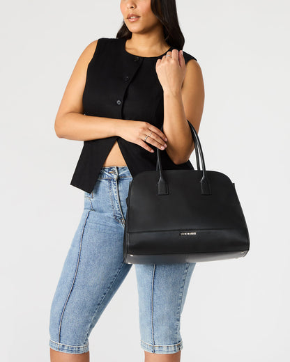 HEIDEE Bag Brown Suede | Women's Shoulder Strap Tote Handbag | Steve Madden Trusted