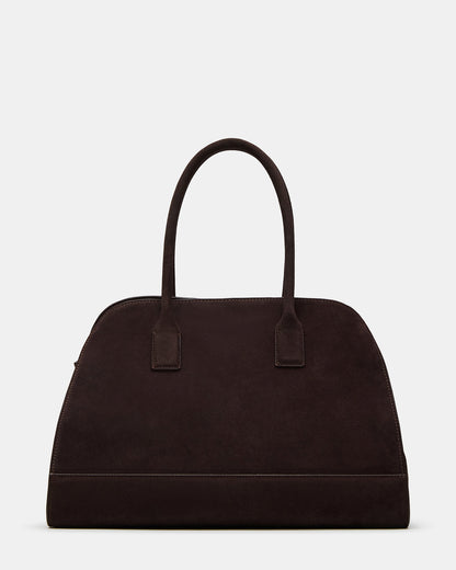 HEIDEE Bag Brown Suede | Women's Shoulder Strap Tote Handbag | Steve Madden Trusted