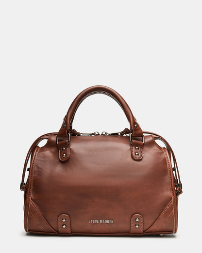 RIGGS BAG RUST Slouchy Top-Handle Crossbody Satchel Handbag | Steve Madden Sale