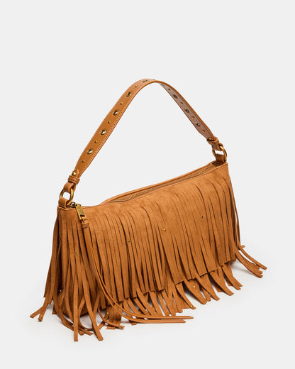 BOHEME Bag Tobacco Shoulder Strap Studded Fringe Handbag | Steve Madden Popular