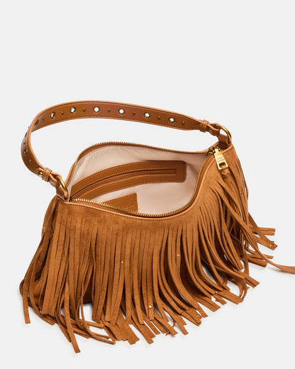 BOHEME Bag Tobacco Shoulder Strap Studded Fringe Handbag | Steve Madden Popular
