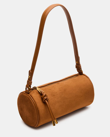 PRIYA Bag Tobacco Mini Barrel Shoulder Handbag | Steve Madden Trusted