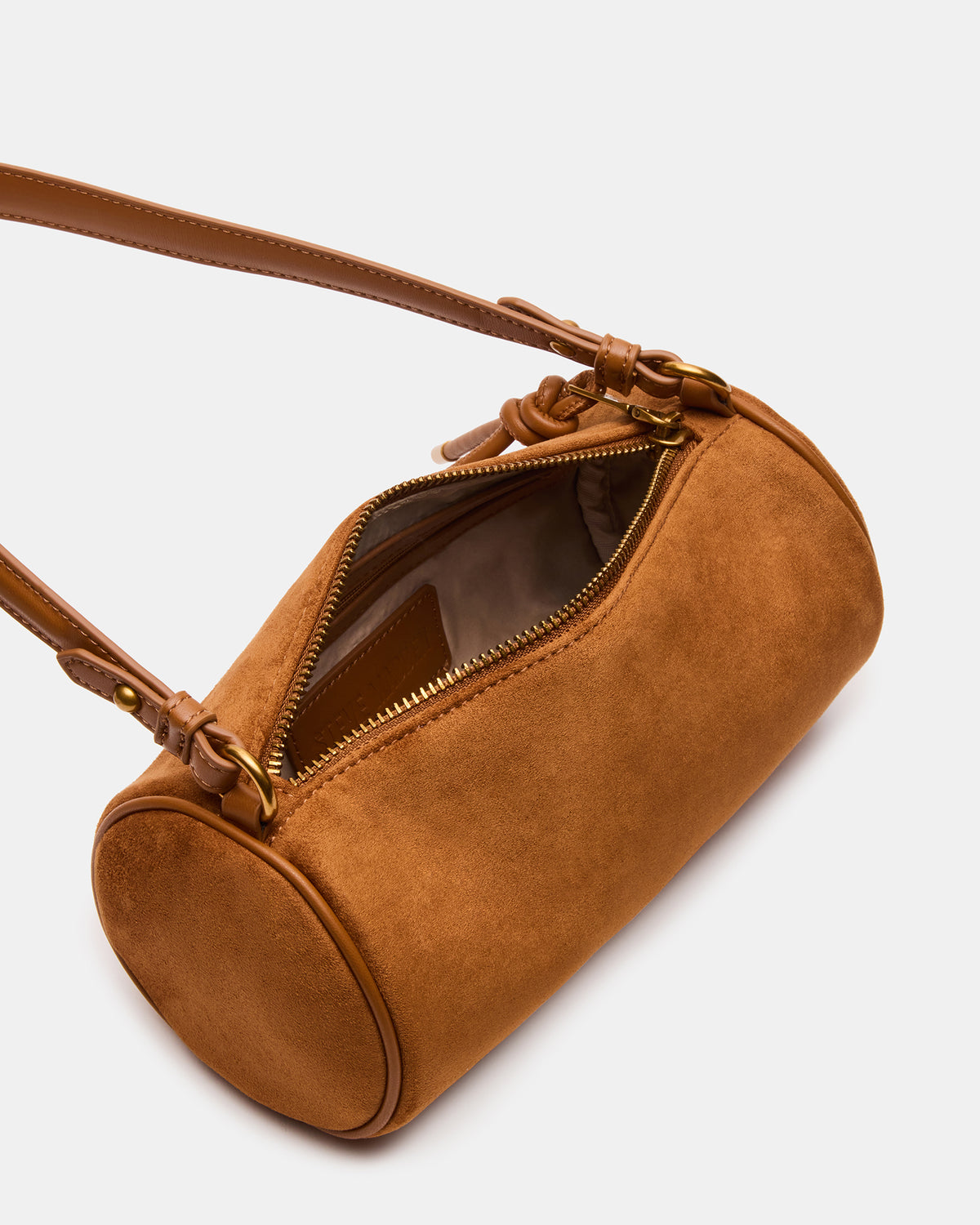 PRIYA Bag Tobacco Mini Barrel Shoulder Handbag | Steve Madden Trusted