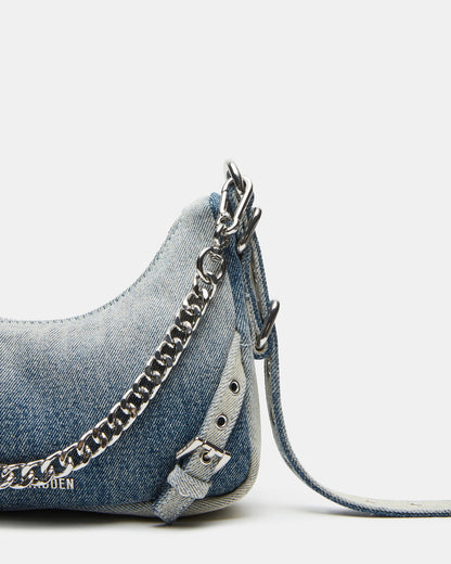 VITAL Denim Fabric Women's Shoulder Bag | Steve Madden Trusted