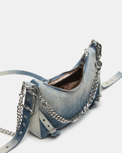 VITAL Denim Fabric Women's Shoulder Bag | Steve Madden Trusted
