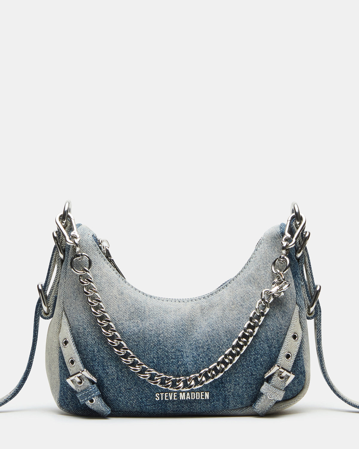 VITAL Denim Fabric Women's Shoulder Bag | Steve Madden Trusted