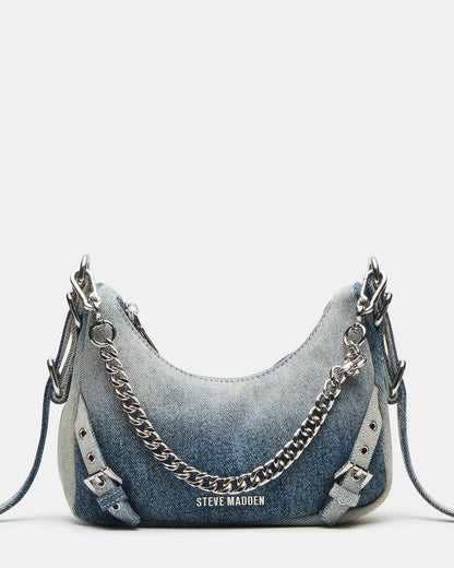 VITAL Denim Fabric Women's Shoulder Bag | Steve Madden Trusted