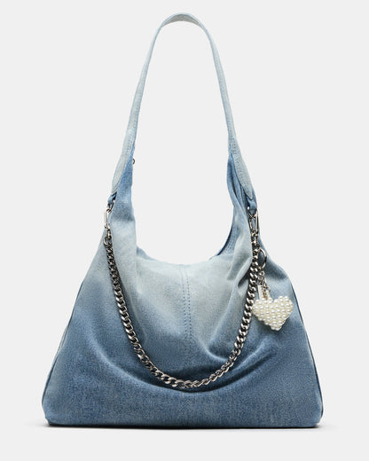 KREWE Bag Denim Slouchy Hobo Shoulder Strap Tote Handbag | Steve Madden Top Pick