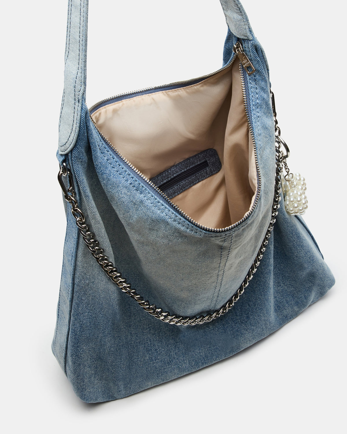 KREWE Bag Denim Slouchy Hobo Shoulder Strap Tote Handbag | Steve Madden Top Pick