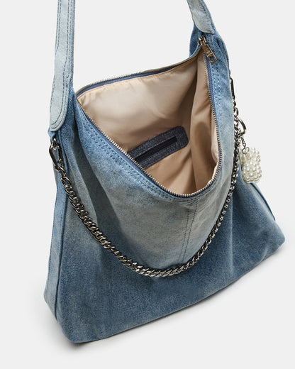 KREWE Bag Denim Slouchy Hobo Shoulder Strap Tote Handbag | Steve Madden Top Pick