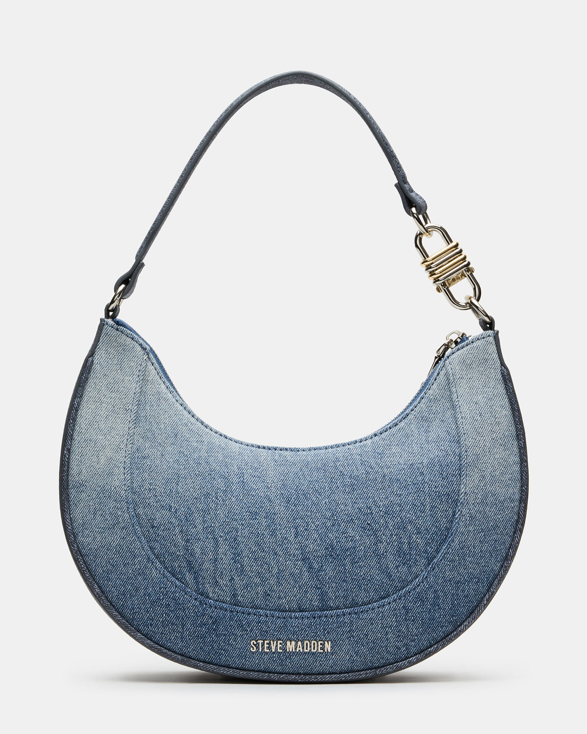 LIAMM Bag Denim Shoulder Strap Dome-Studded Women's Handbag | Steve Madden New