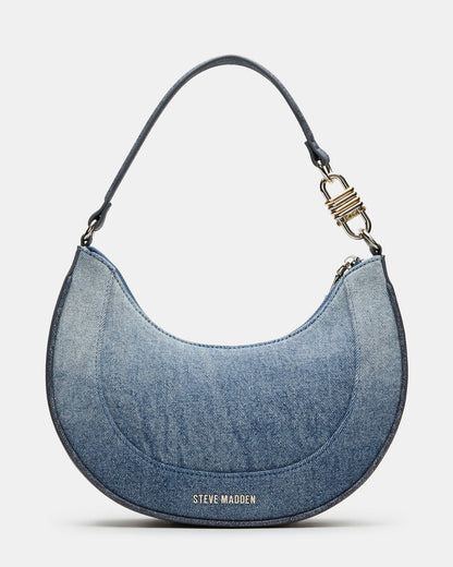 LIAMM Bag Denim Shoulder Strap Dome-Studded Women's Handbag | Steve Madden New