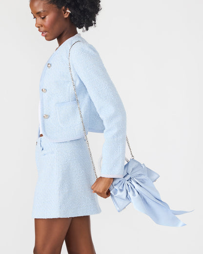 COSETTE Bag Blue Beaded Top-Handle Mini Handbag | Steve Madden Value