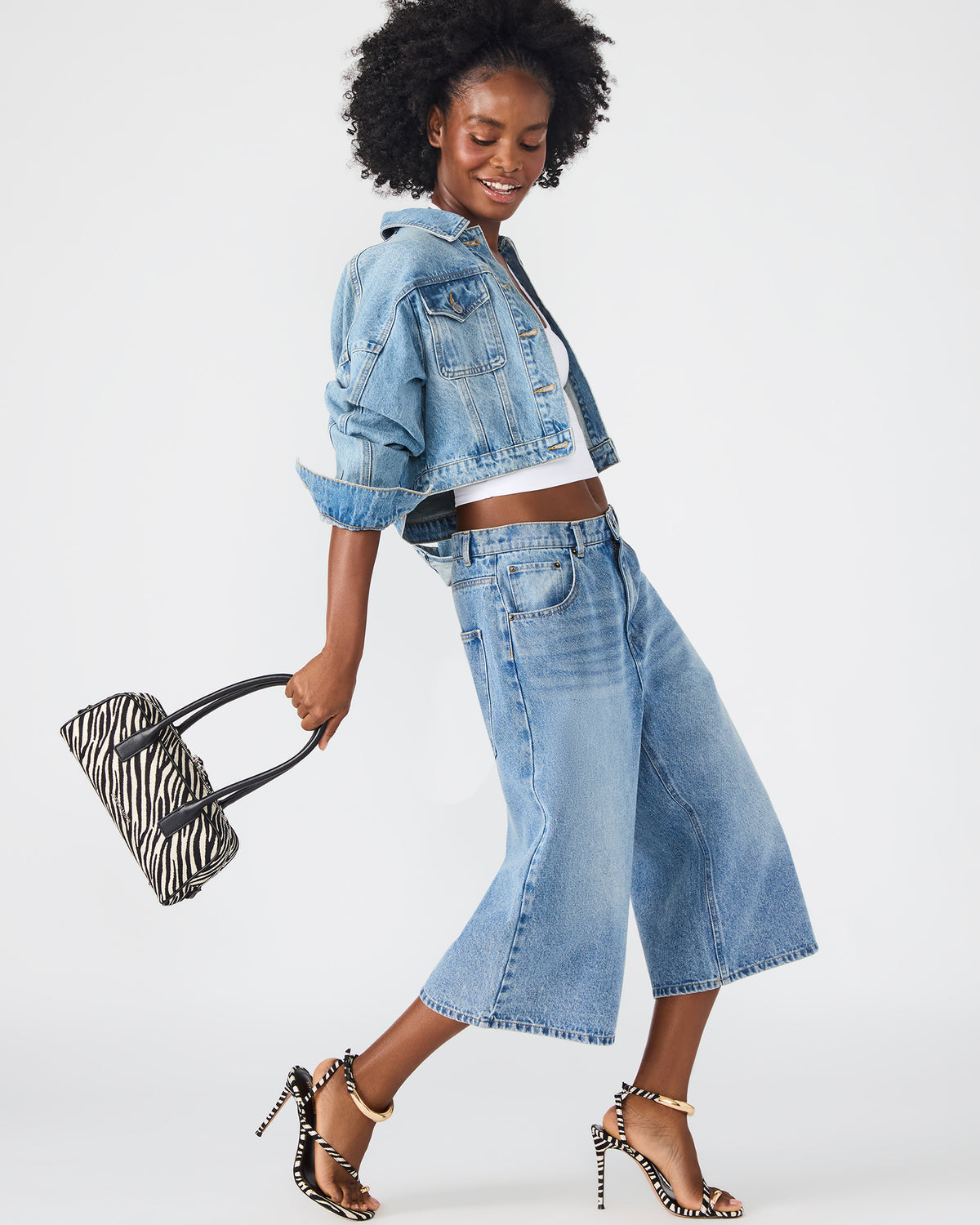 ANISE Bag Zebra Elongated Shoulder Strap Handbag | Steve Madden Hot Sale